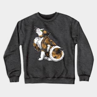 Tabby-Tortie Longhair Crewneck Sweatshirt